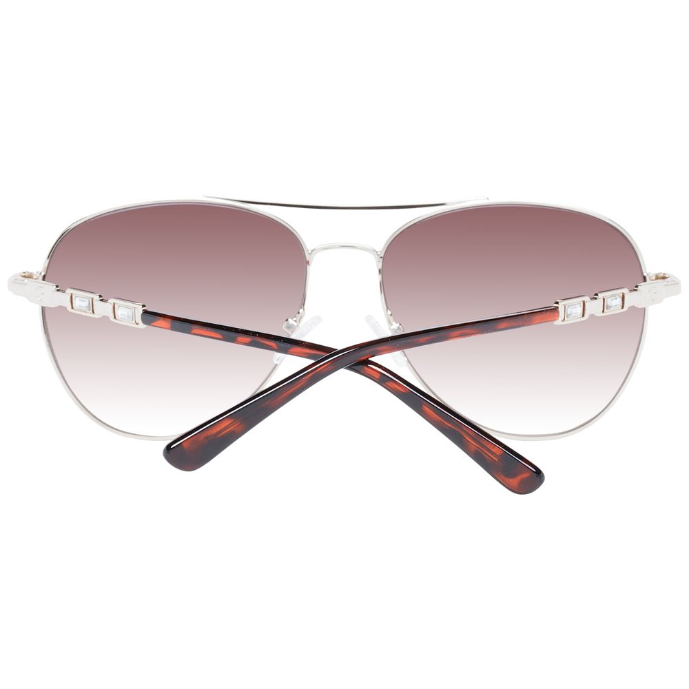 Guess Sonnenbrille mit silbernem Metallrahmen